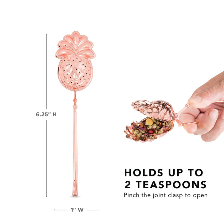 PINKY UP ROSE GOLD PINEAPPLE TEA INFUSER