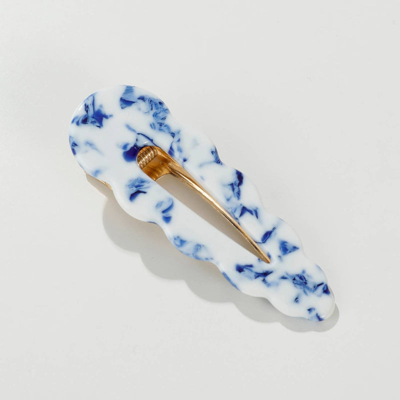 Marina Coastal | Scalloped Barrette Hair Clip (Set of 2)