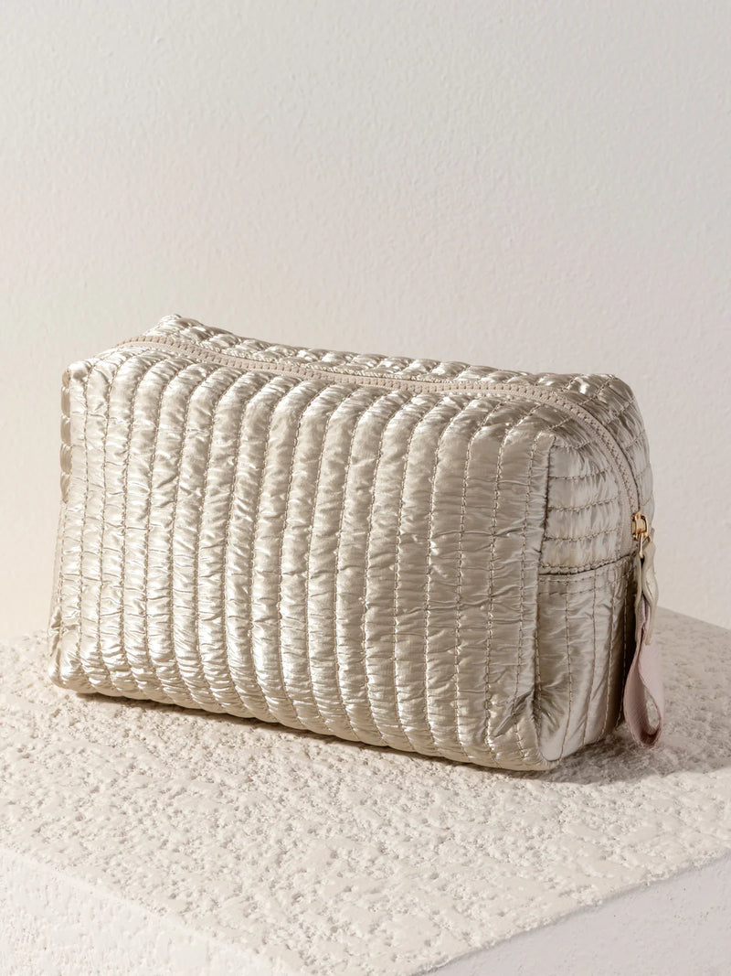 Shiraleah Shiraleah Logan Large Boxy Cosmetic Pouch - Gold