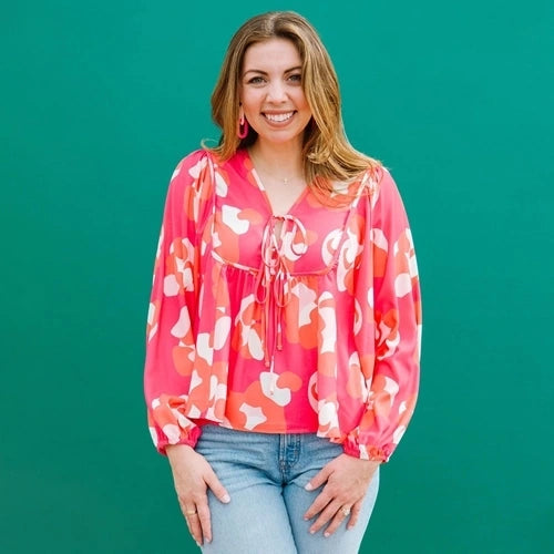 FINAL SALE Michelle McDowell - Vivey Spot On Top - Pink