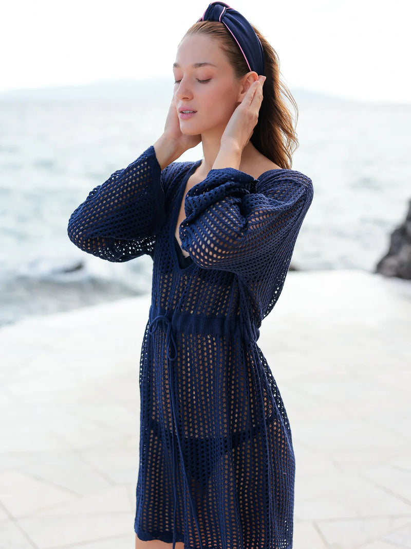FINAL SALE Shiraleah Marina Cover-Up - Navy