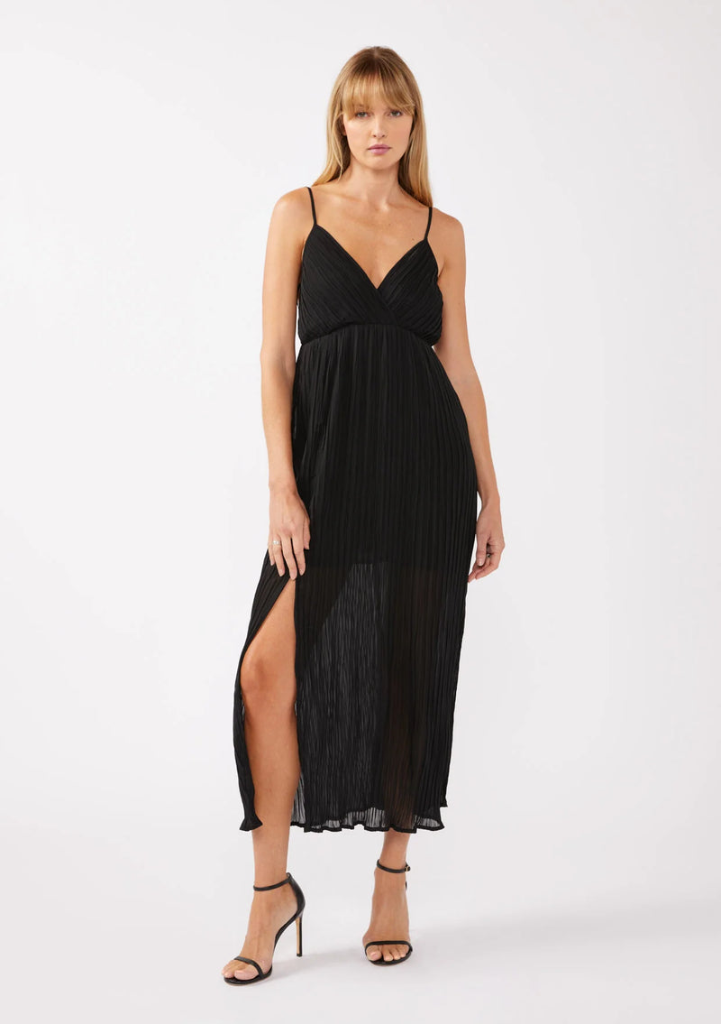 FINAL SALE Spin For Me Pleated Maxi Dress
