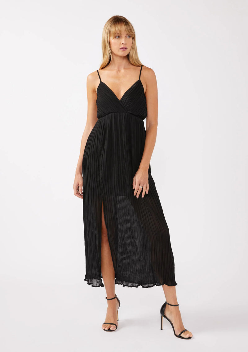 FINAL SALE Spin For Me Pleated Maxi Dress
