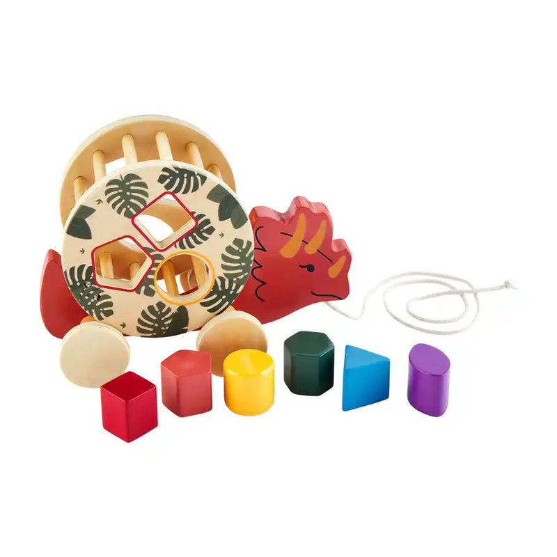 Mud Pie Orange Dino Shape Sorter