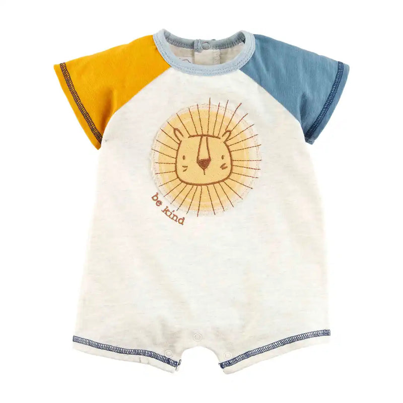 FINAL SALE Mud Pie Baby Be Kind Lion Shortall