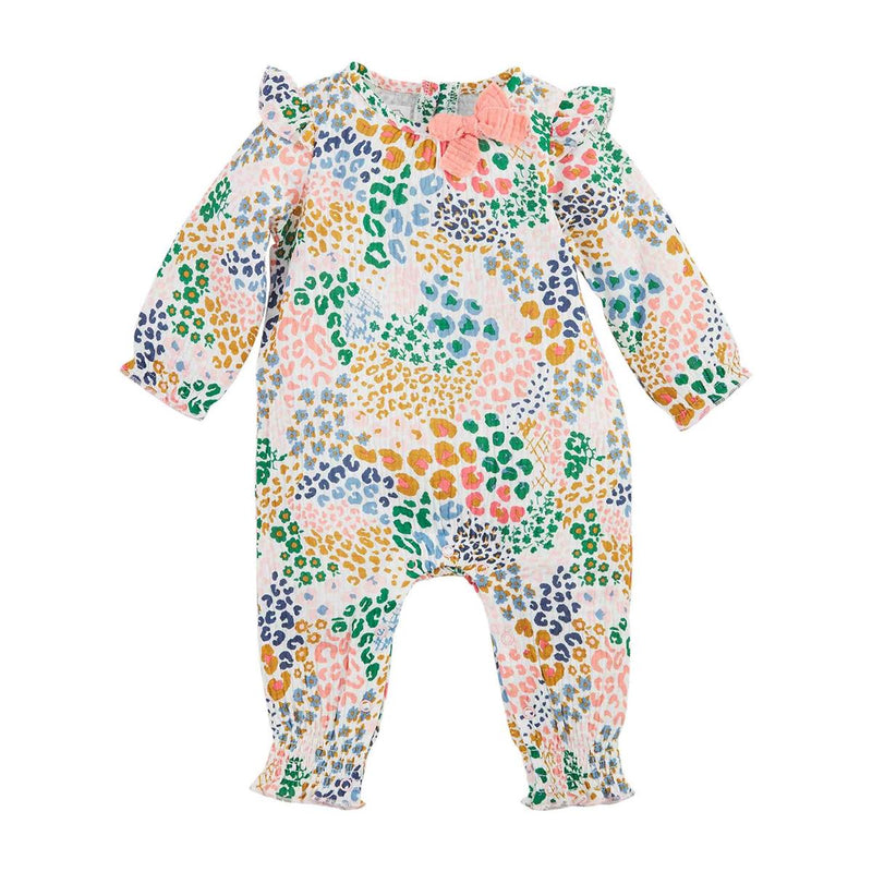 Mud Pie Rainbow Leopard Baby Bodysuit