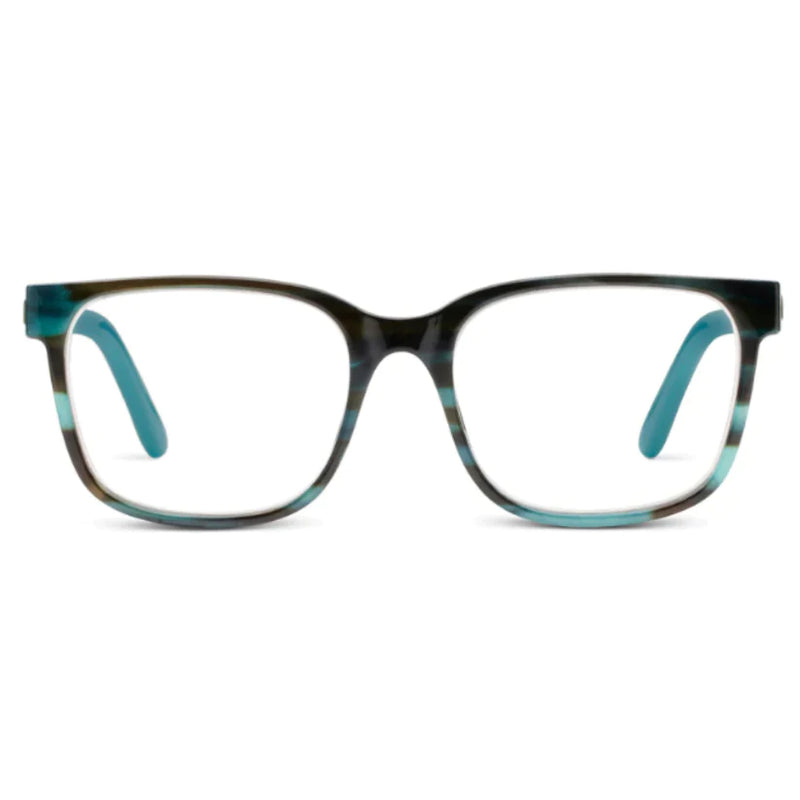 Peepers Blue Light Readers Sycamore - teal horn/teal