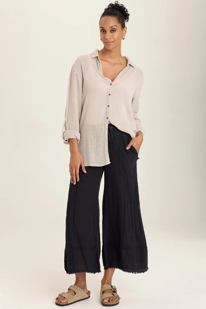 XCVI Wearables Porter Blouse  in Ripple Pigment