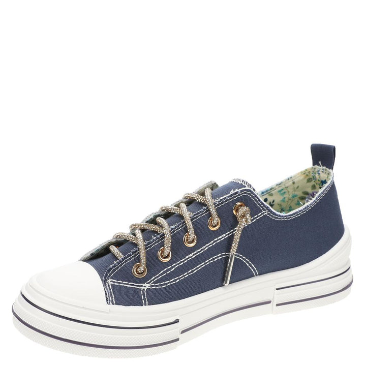 Very G Aman Sneaker - Navy &amp; Gold