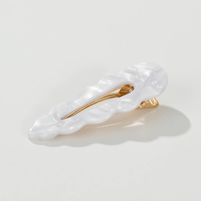 Marina Coastal | Scalloped Barrette Hair Clip (Set of 2)