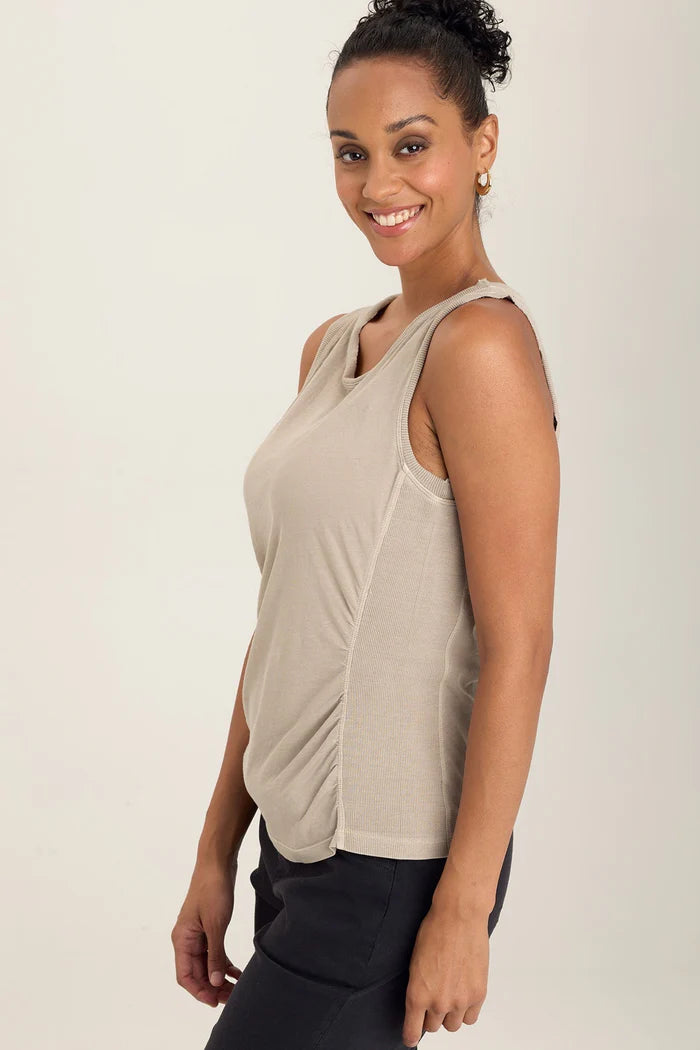 XCVI Wearables Rexel Tank  in Ripple Pigment