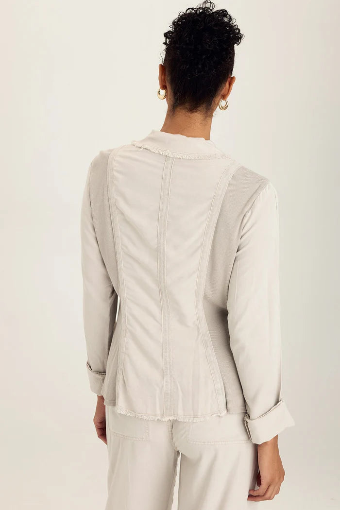 XCVI Twill Safari Jacket - Ripple Pigment