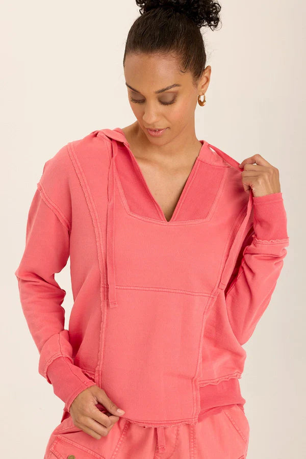 XCVI Terry Rosalyn Hoodie - Retrograde Pigment