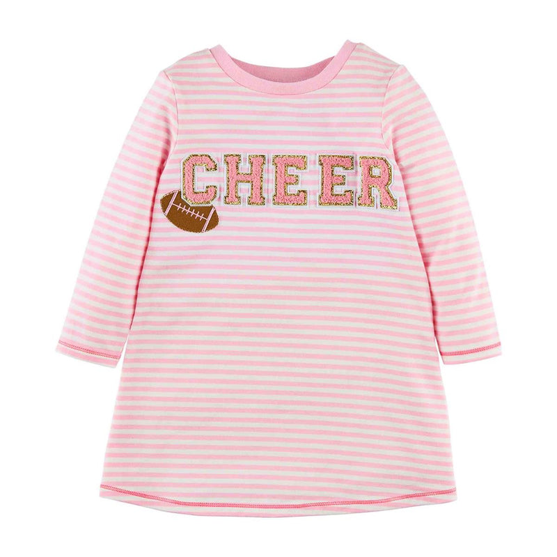 Mud Pie Cheer Football Toddler Jersey Dress