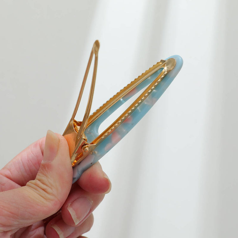 Elodie | Pointed Cat Face Barrette Hair Clip (Set of 2)