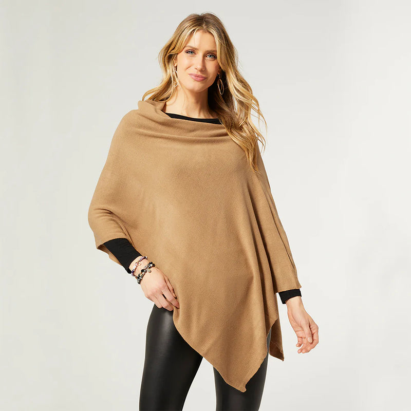 The Lightweight Poncho - Taupe 2049013D