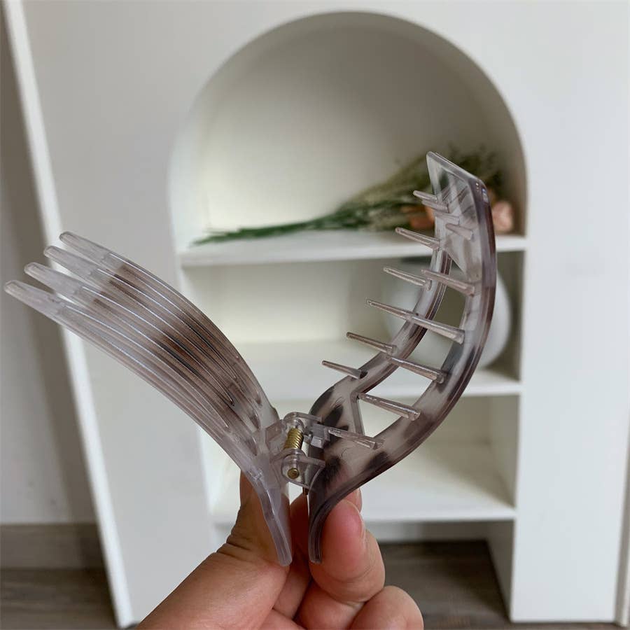 Elegant Rectangle Tortoiseshell &amp; Solid Color Hair Clips