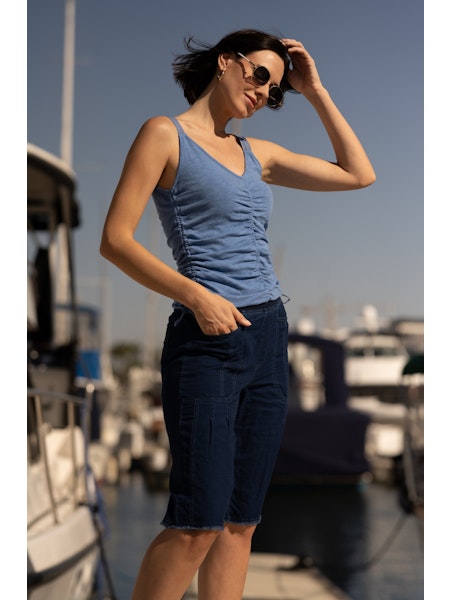 XCVI Themia Bermuda Short Sluice Wash