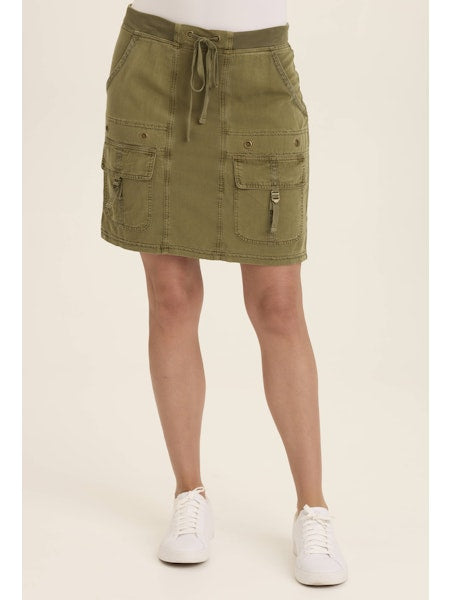 XCVI WEARABLES Leto Mini Skirt - Kombu Pigment