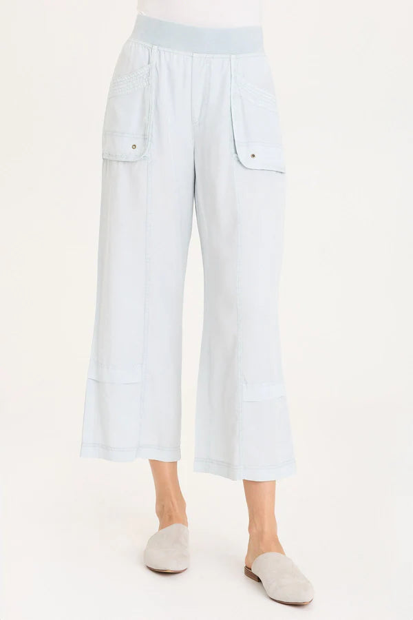 XCVI Mallis Pull-On Twill Gaucho Pant  in Carefree Pigment