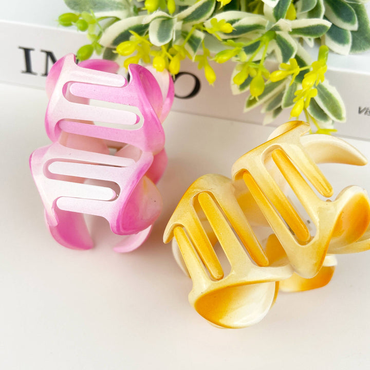 Colorful plumeria hair Clip