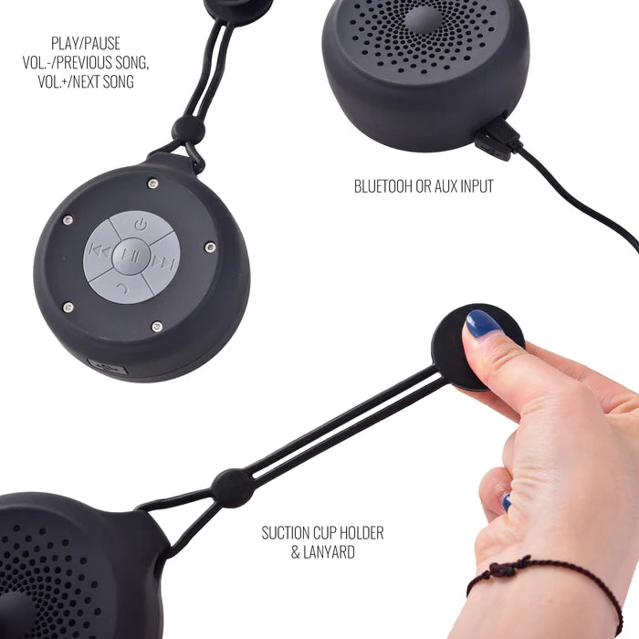 Boomerang Waterproof Wireless Speaker - Grey