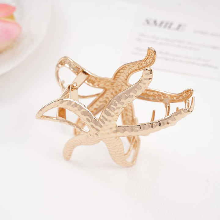 Metal Starfish Hiar Claw Clip