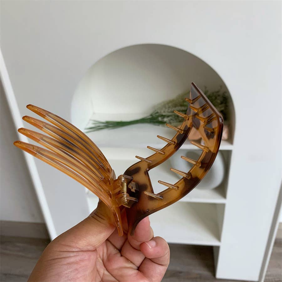 Elegant Rectangle Tortoiseshell &amp; Solid Color Hair Clips