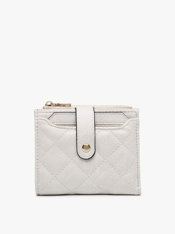 Melody Quilted Zip Top Wallet - Assorted Colors