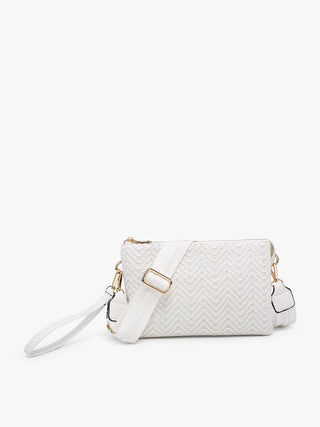 Izzy Woven Diagonal Crossbody w/ Guitar Strap - Assorted Colors