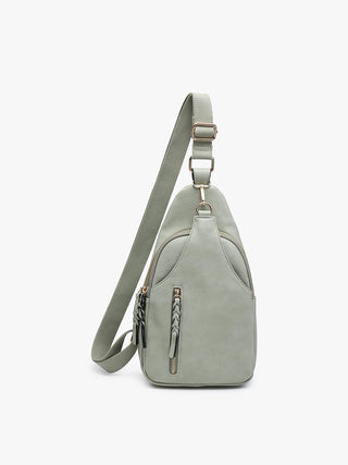 Nikki Dual Compartment Sling Pack Bag - Assorted Colors