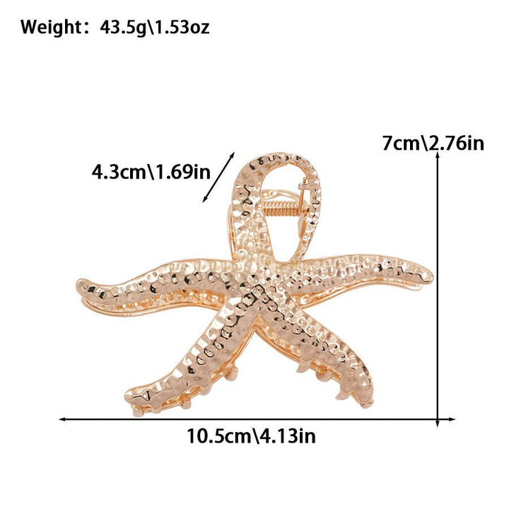 Metal Starfish Hiar Claw Clip