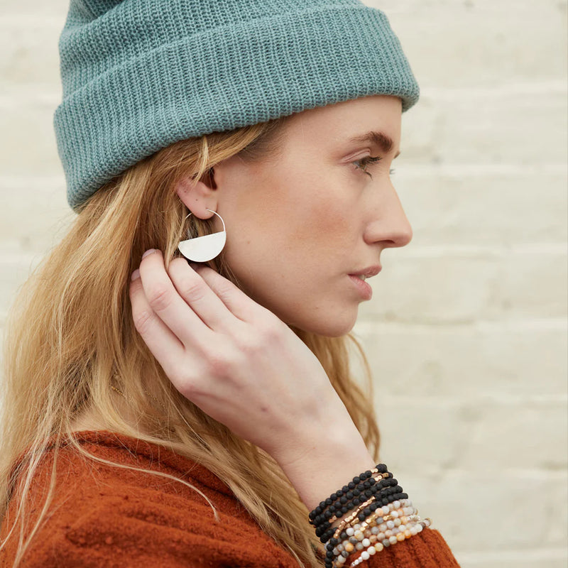 Scout - Refined Earring Collection - Lunar Hoop/Sterling Silver
