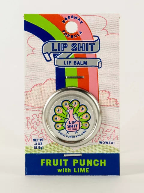 Blue Q Lip Shit Lip Balm - Fruit Punch with Lime