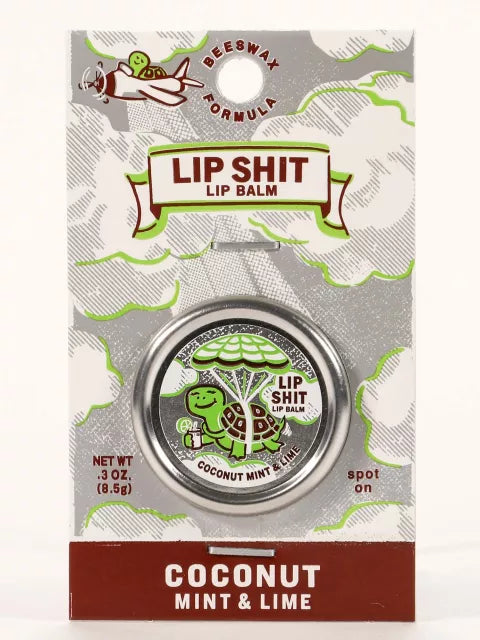 Blue Q Lip Shit Lip Balm - Coconut Mint & Lime