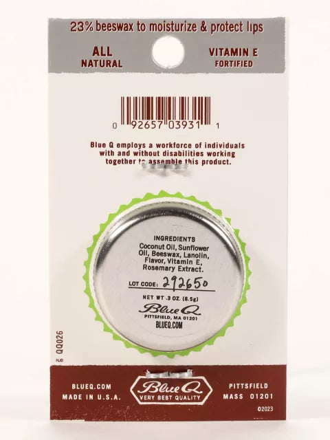 Blue Q Lip Shit Lip Balm - Coconut Mint & Lime
