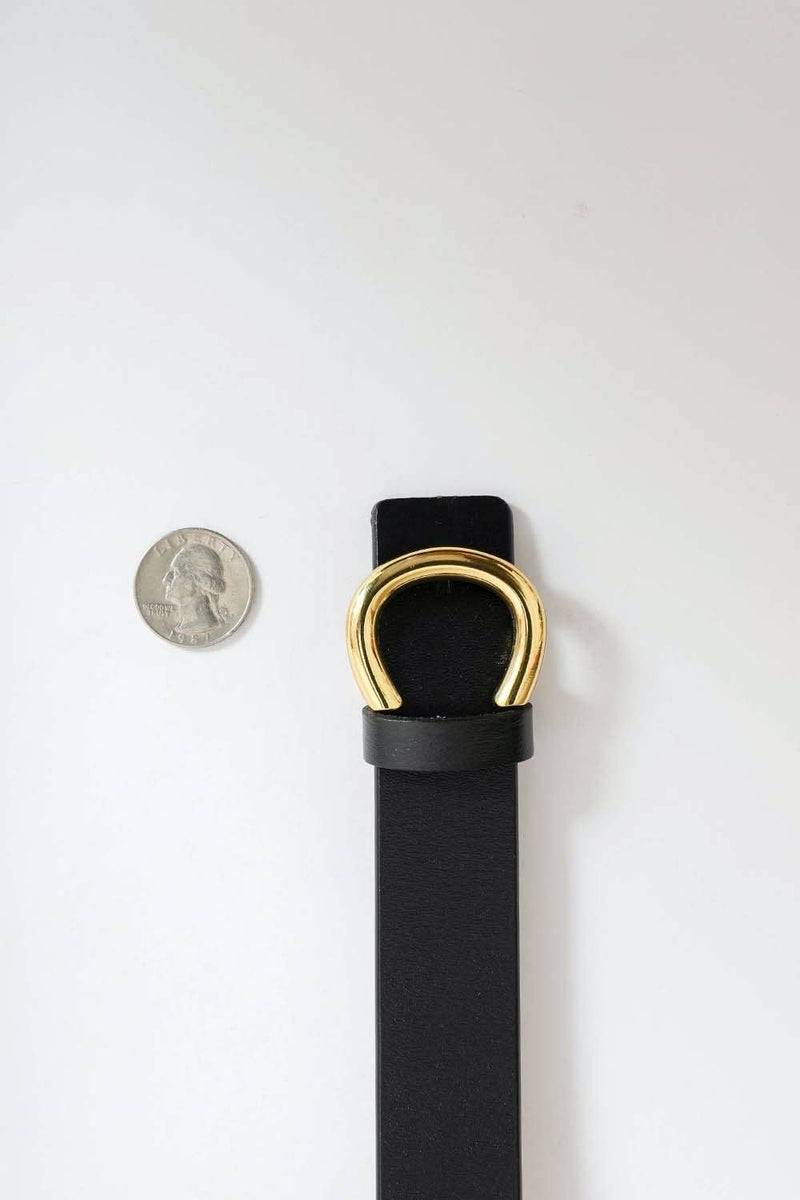 Minimalist Gold Horseshoe Belt -