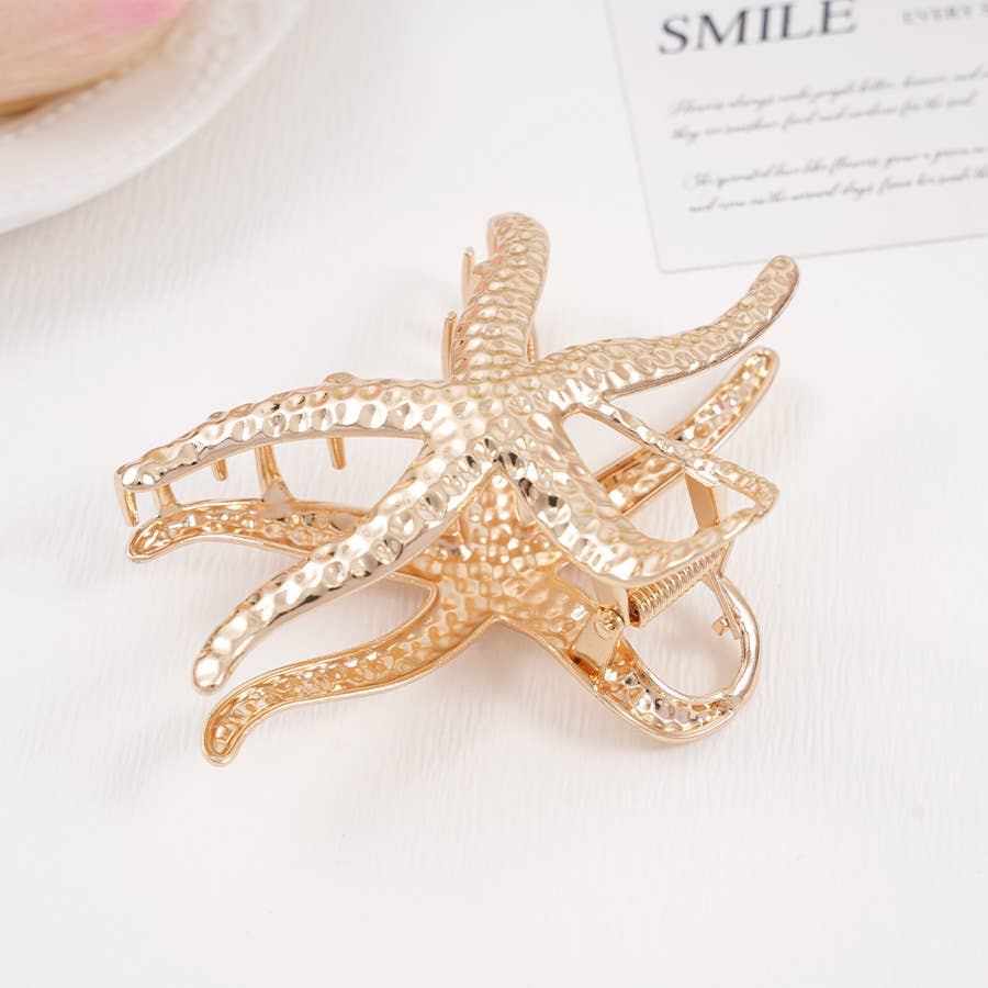 Metal Starfish Hiar Claw Clip
