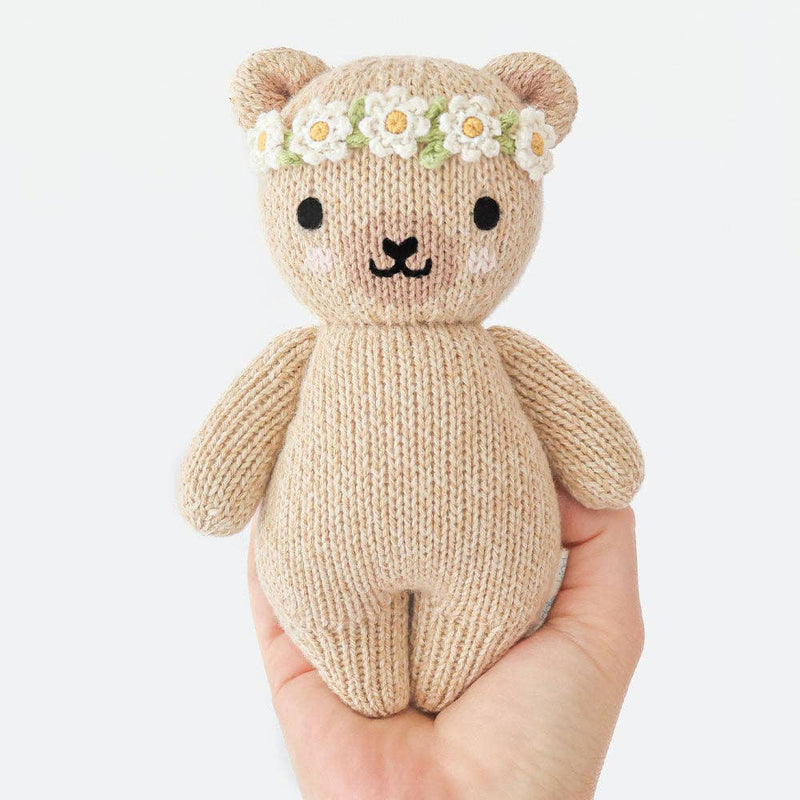 Cuddle+Kind Baby honey bear (ivory floral)