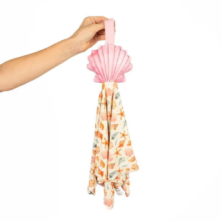 Sandy Seashells Shell Beachy Baby Lovey Newborn Gift