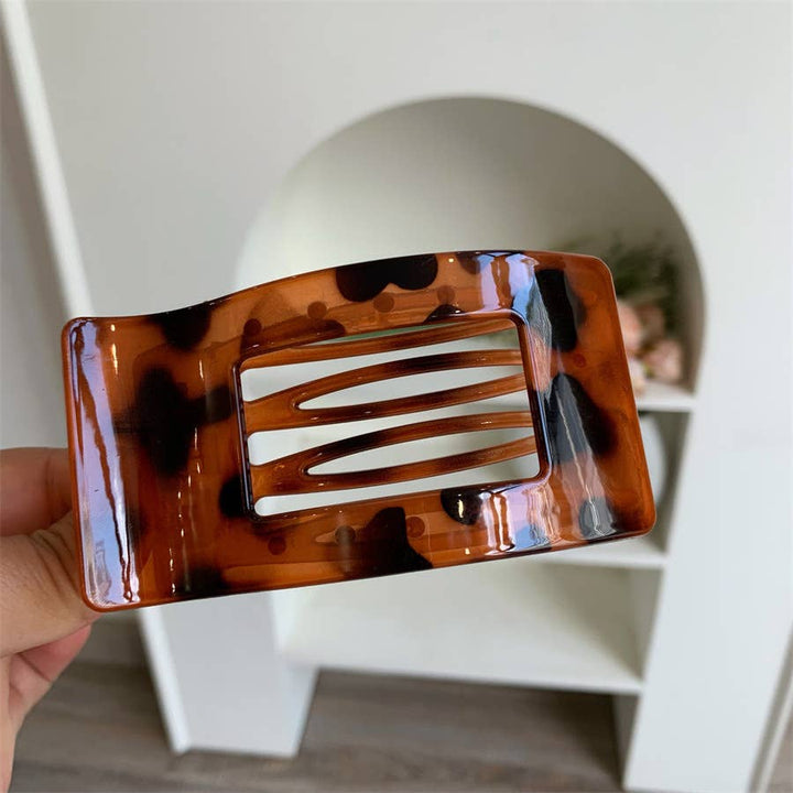 Elegant Rectangle Tortoiseshell &amp; Solid Color Hair Clips