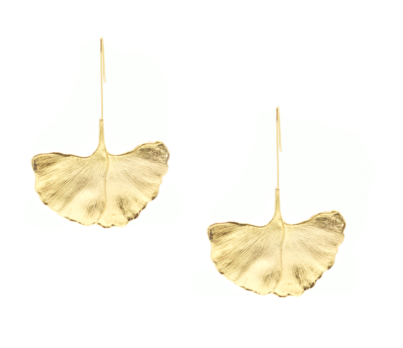 Salty Cali Petal Statement Earrings Gold