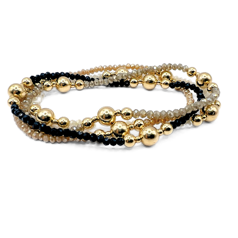 The Nantucket Shimmer Collection 14k Gold- Filled Beaded Bracelets