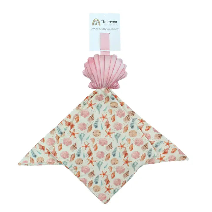Sandy Seashells Shell Beachy Baby Lovey Newborn Gift