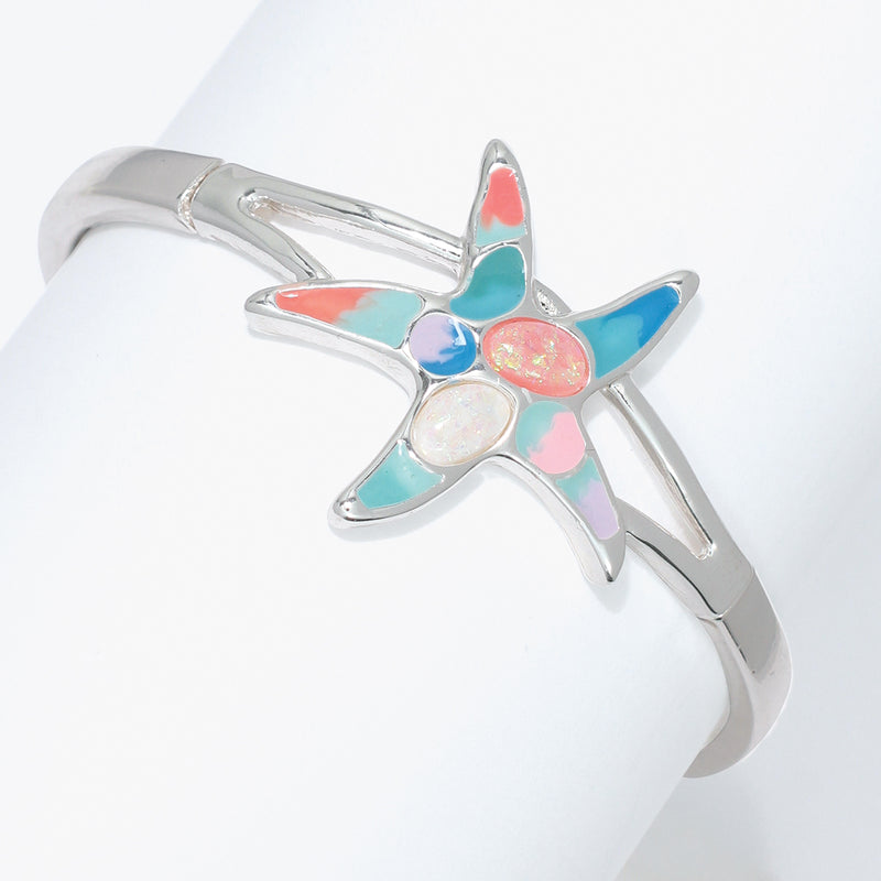 Bracelet-SV Starfish w Multi Enamel