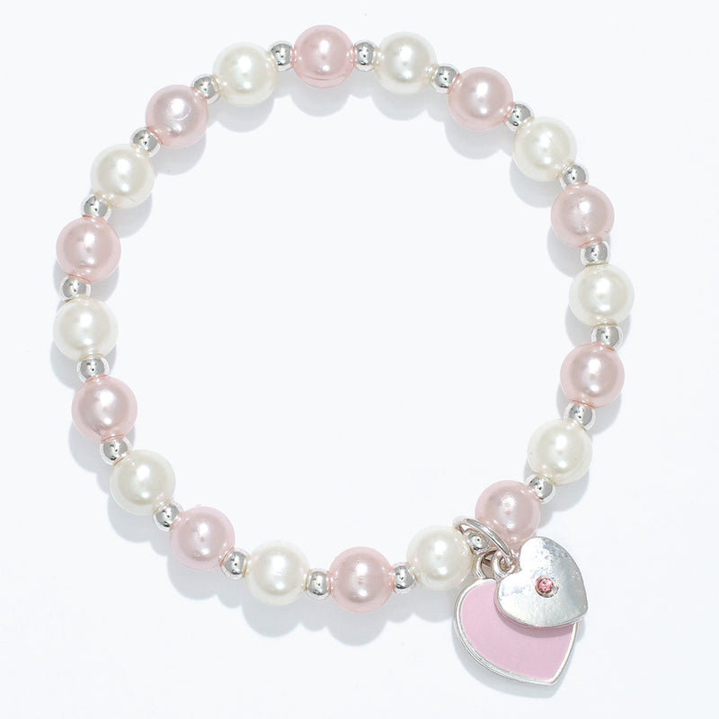 Bracelet-Little Love Pink Hearts