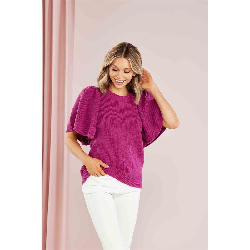 Mud Pie Asteria Sweater - Berry