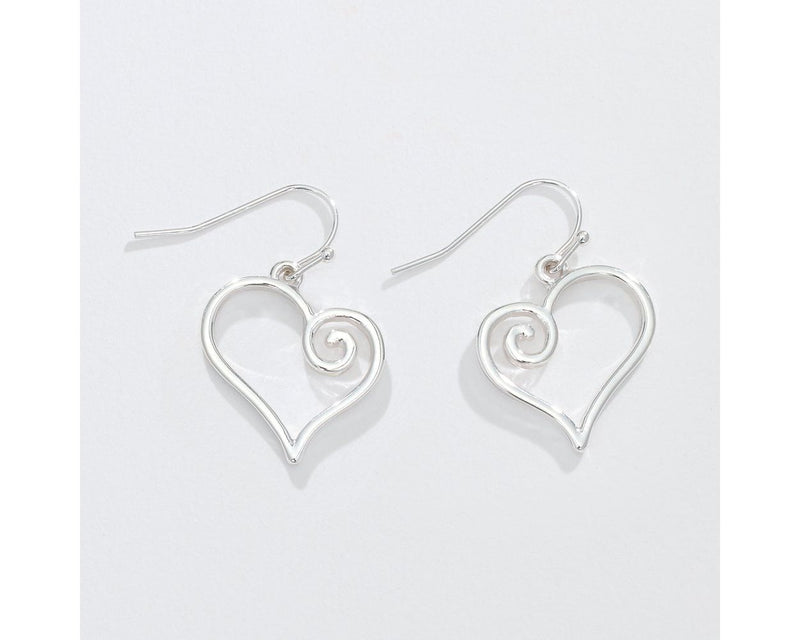 Adorable silver swirly hearts 8102220