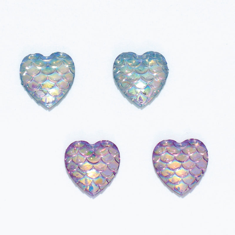 Earrings-Mermaid Heart Duo