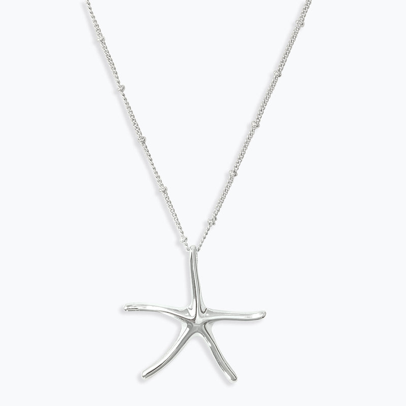 Necklace-Classic SIlver Starfish